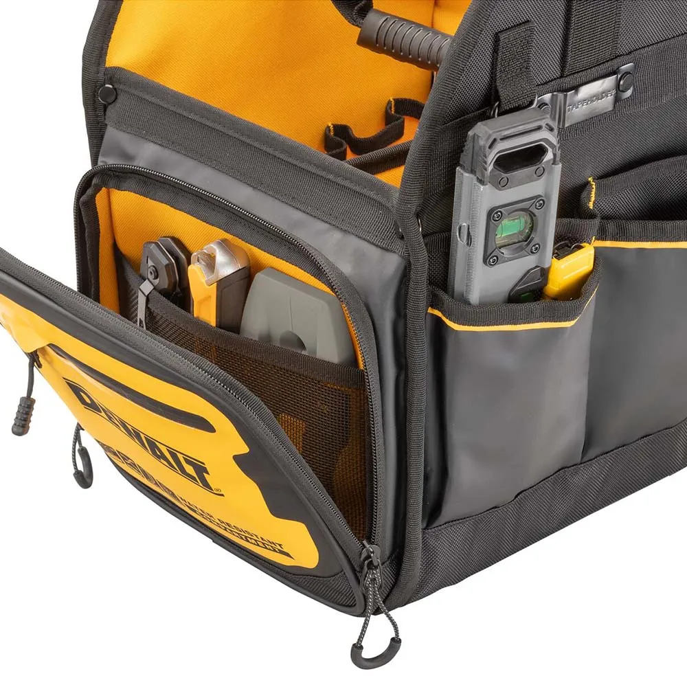 Dewalt DWST60105-1 Pro 11" Electricians Tote Tool Bag Storage Case 34 Pockets