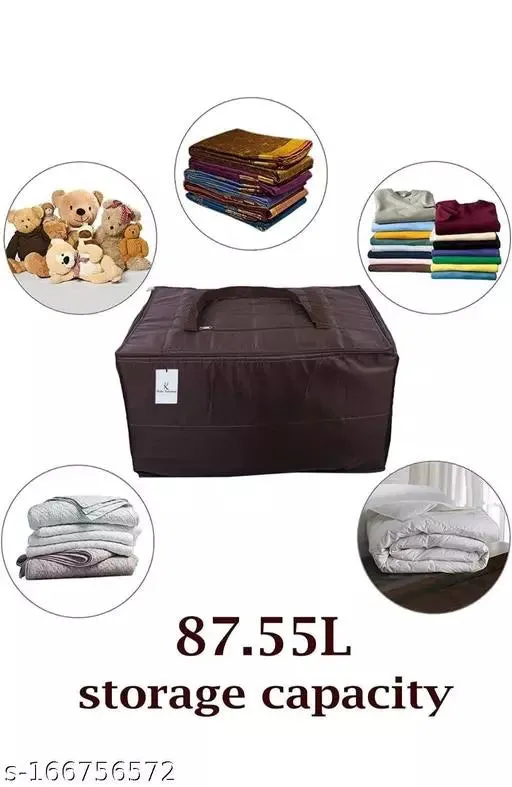 Double bed blanket storage bag