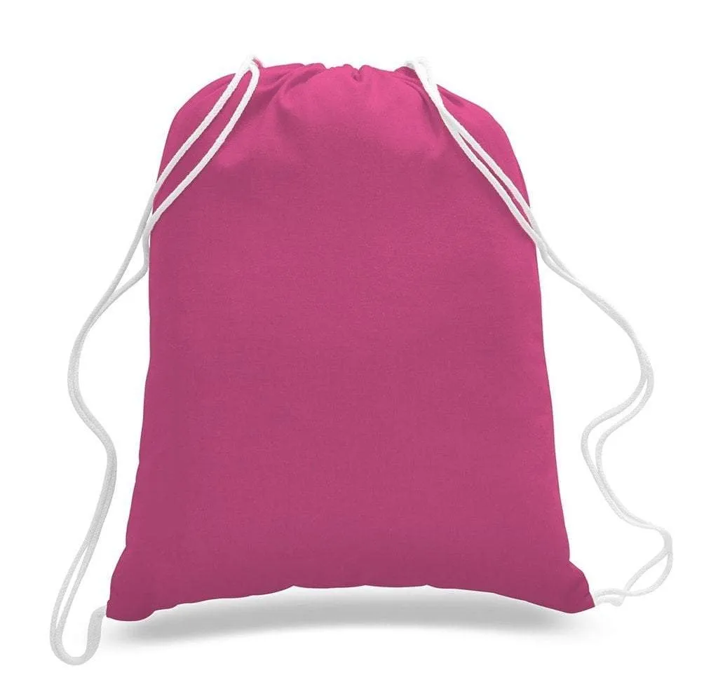 Economical Sport Cotton Drawstring Bag Cinch Packs