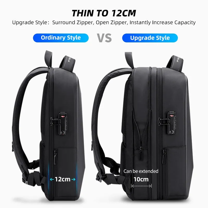 Fenruien Backpack Anti-theft Waterproof USB Charging Men Business Backpack