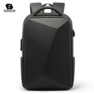 Fenruien Backpack Anti-theft Waterproof USB Charging Men Business Backpack