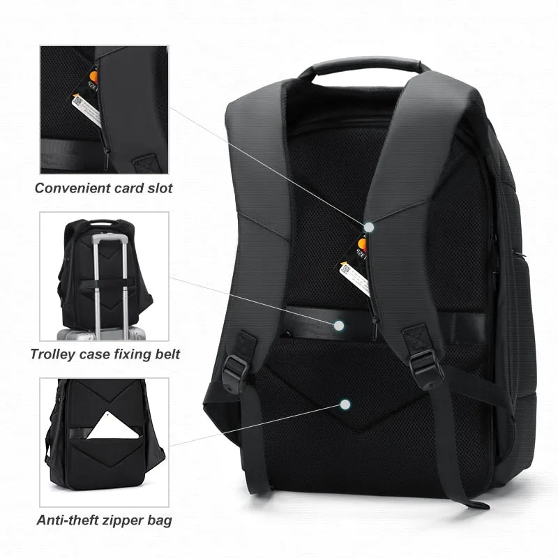 Fenruien Waterproof Backpacks USB Charging  Anti-theft  High Capacity