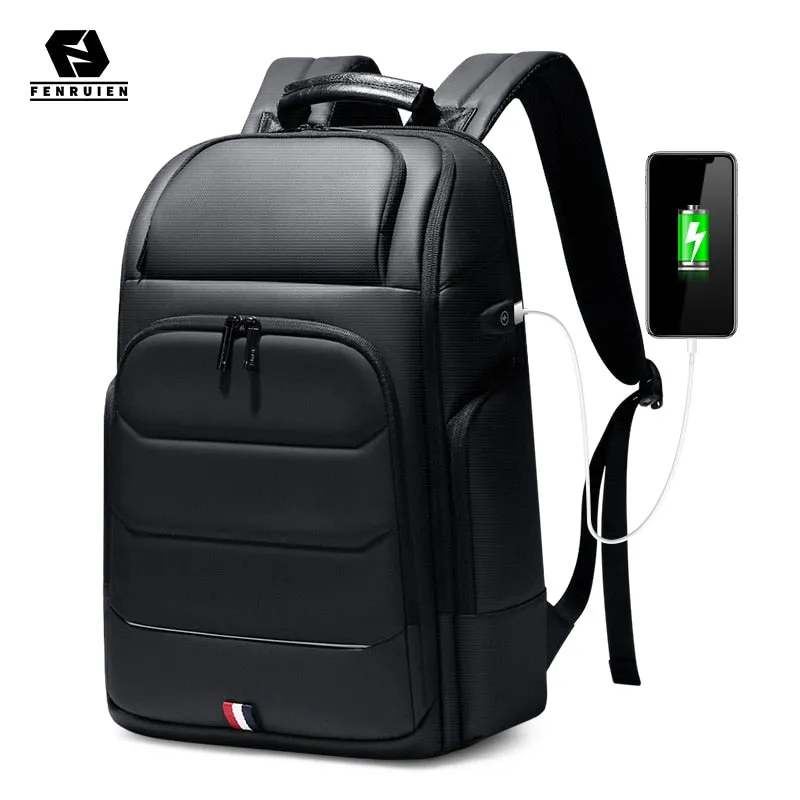 Fenruien Waterproof Backpacks USB Charging  Anti-theft  High Capacity