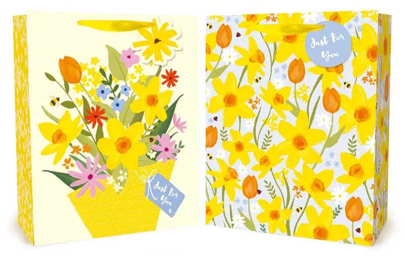 Floral Easter Large gift bag Assorted