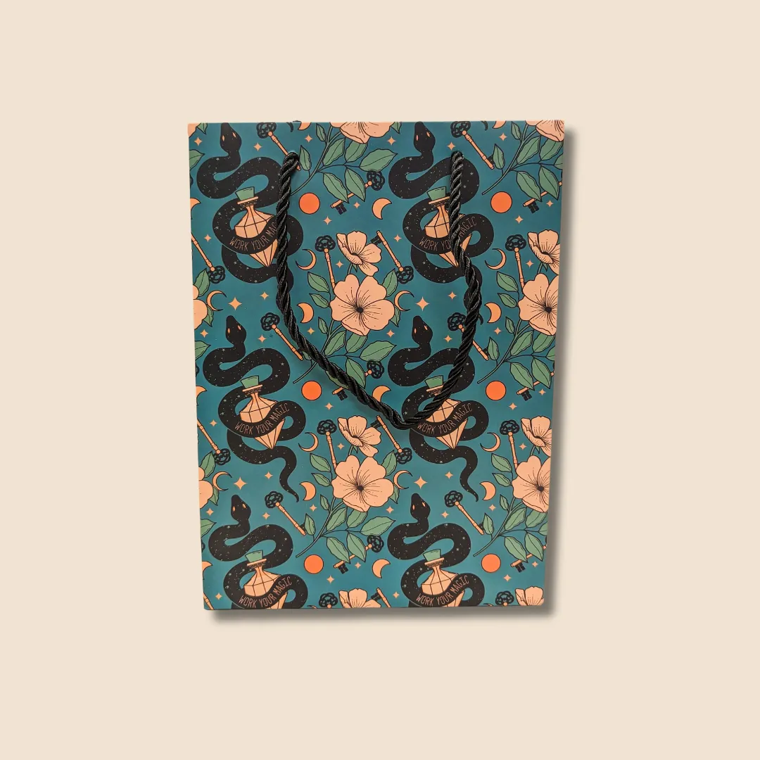 Floral Snake Gift Bag