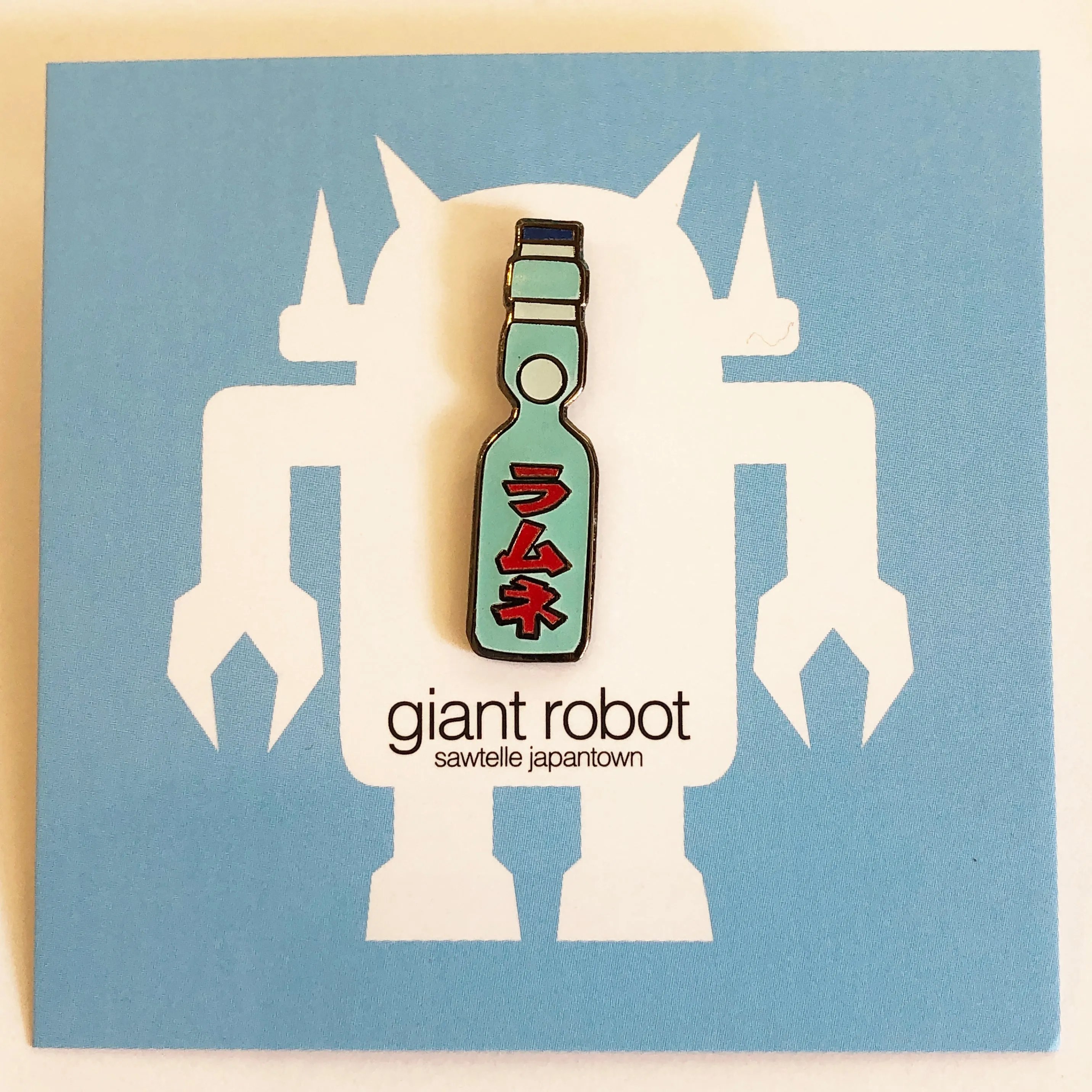 Giant Robot - Ramune Japanese Softdrink Enamel Pin Asian Popular Culture