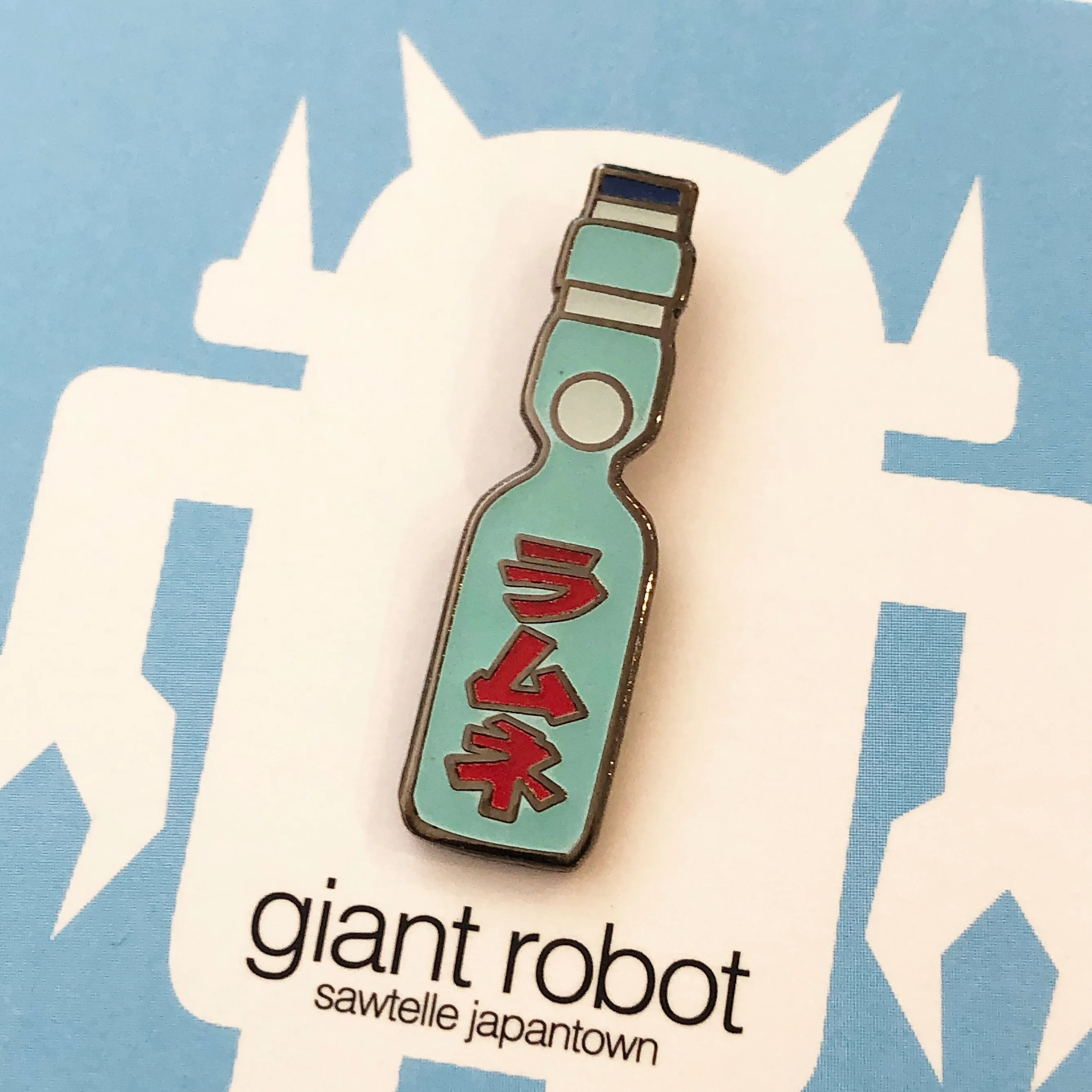 Giant Robot - Ramune Japanese Softdrink Enamel Pin Asian Popular Culture