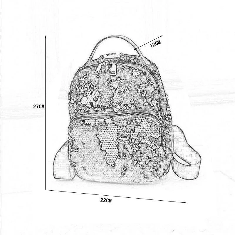 Glam Sequins Fashion Backpack Bag