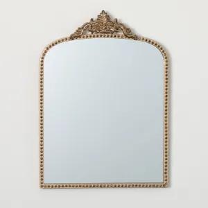 Gold Trimmed Arched Mirror