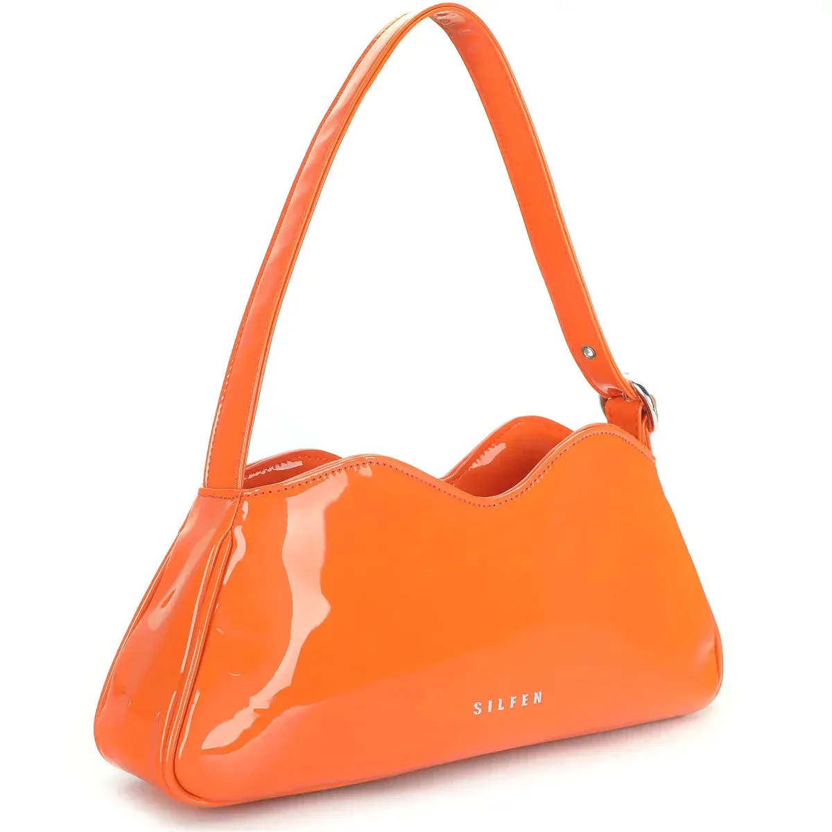 GRACE SHOULDER BAG - FLAME ORANGE