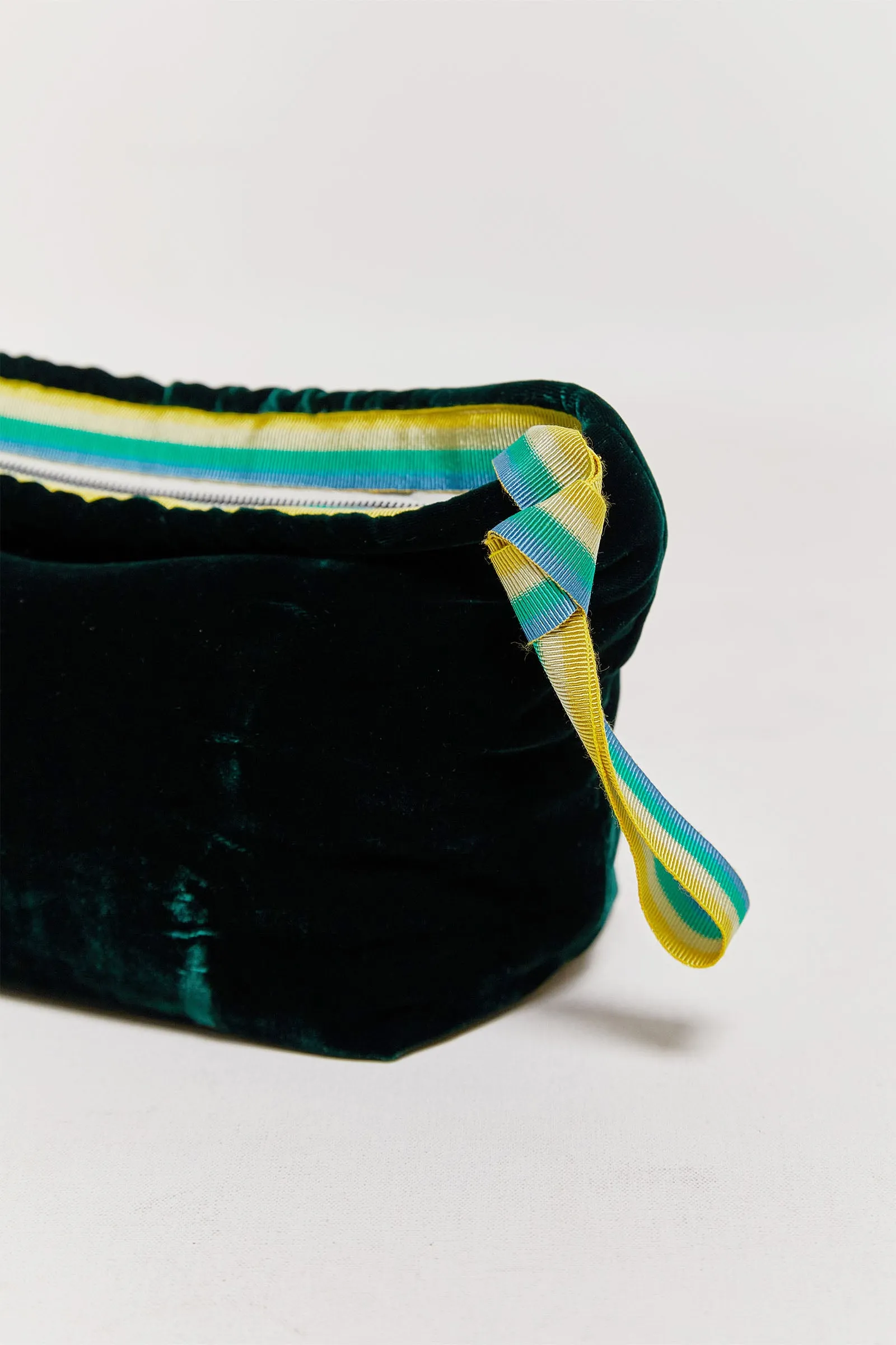 grace silk velvet clutch