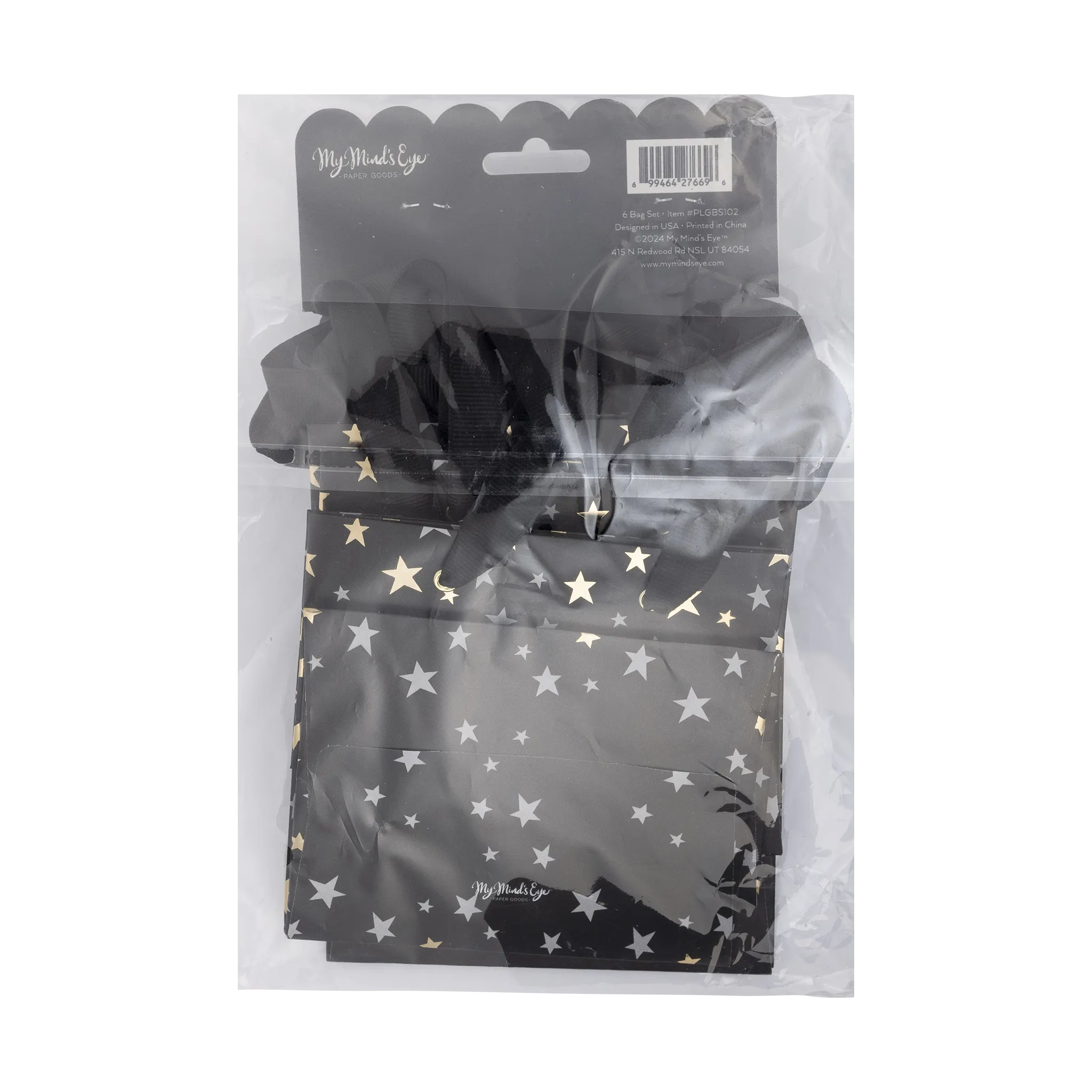 Grad Stars Gift Bag -  6 pack