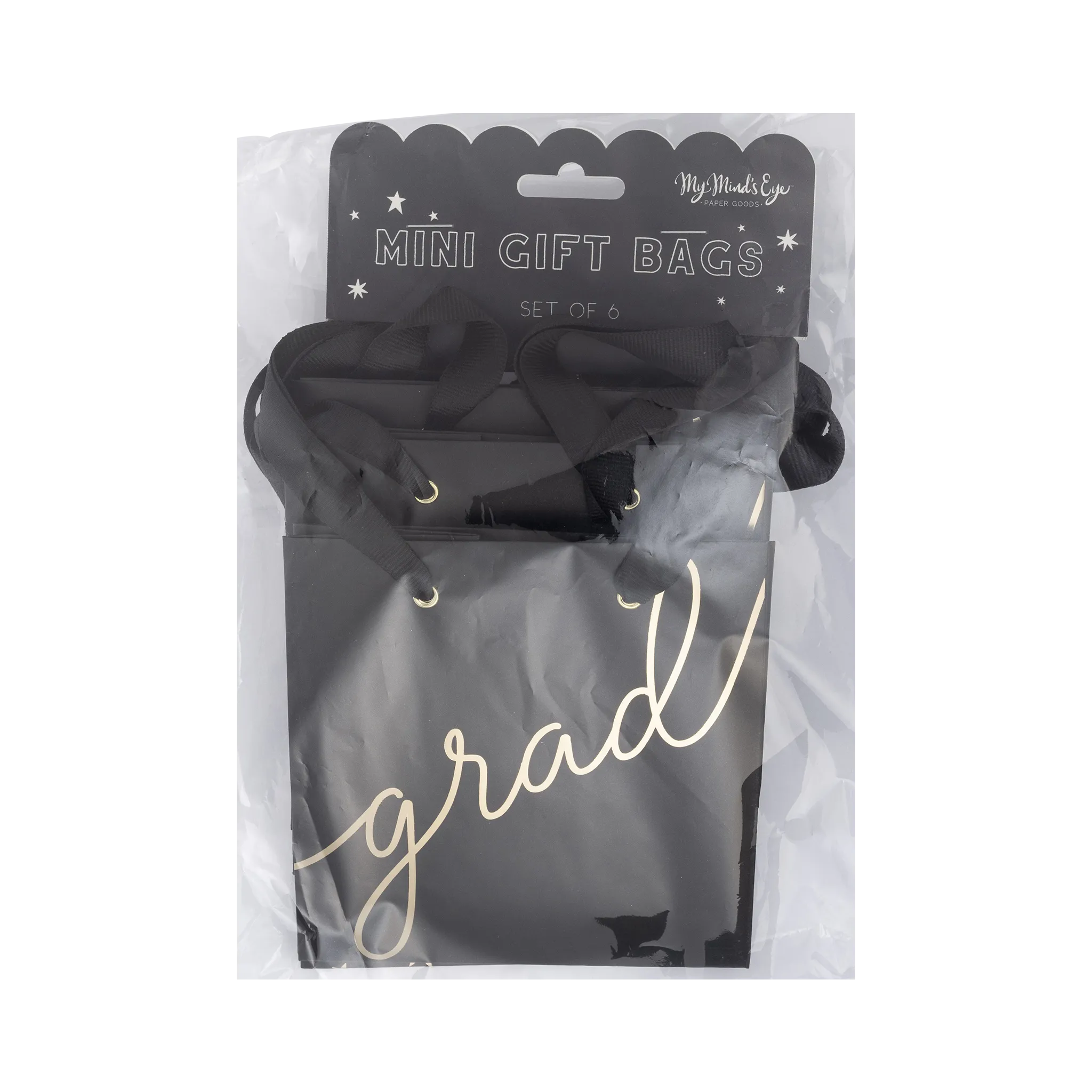 Grad Stars Gift Bag -  6 pack