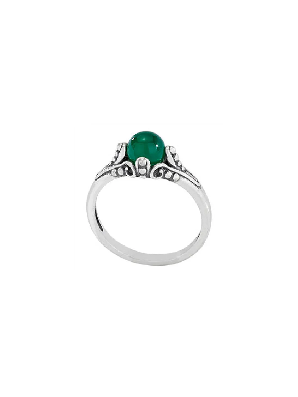 Green Onyx Sphere Ring