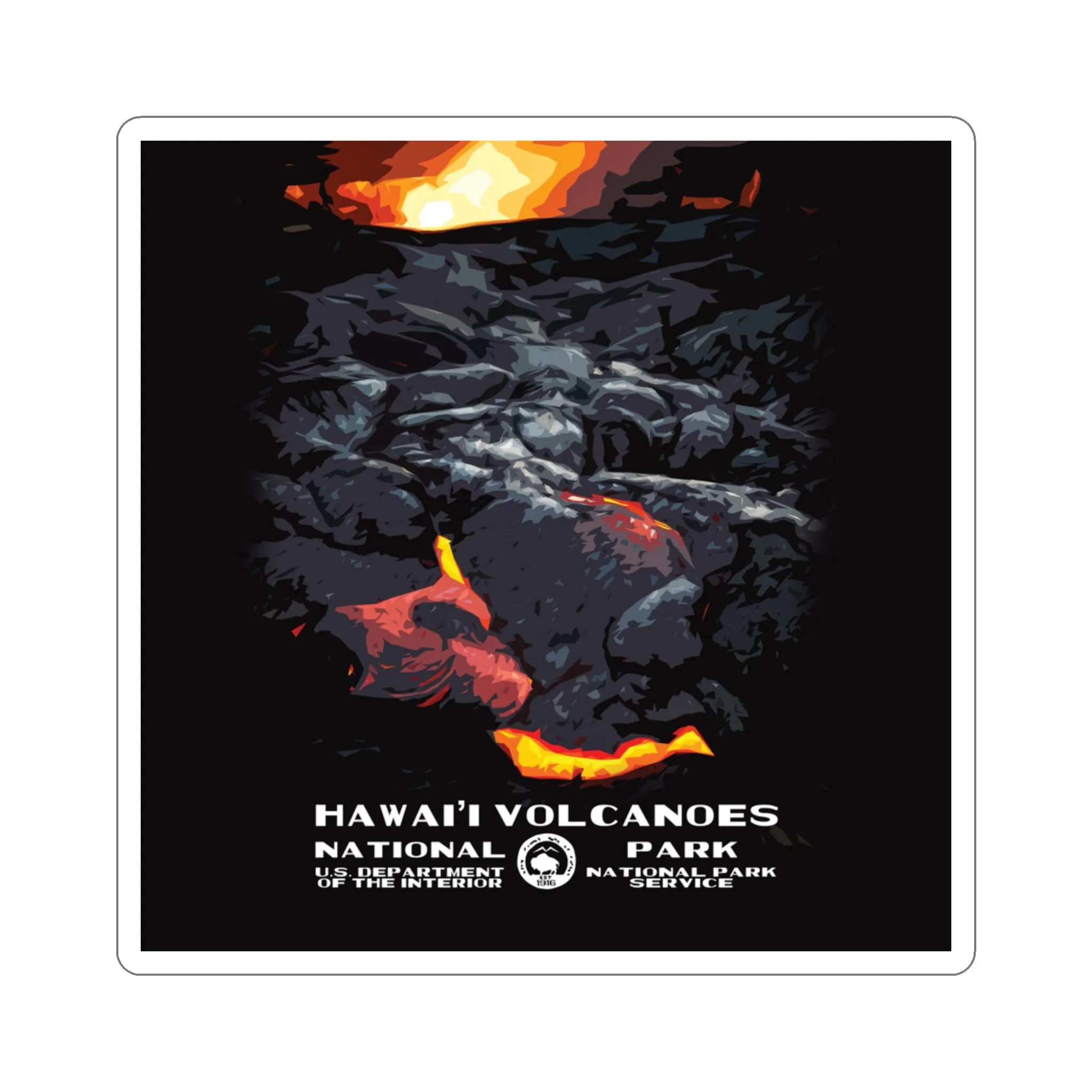 Hawaii Volcanoes National Park Sticker