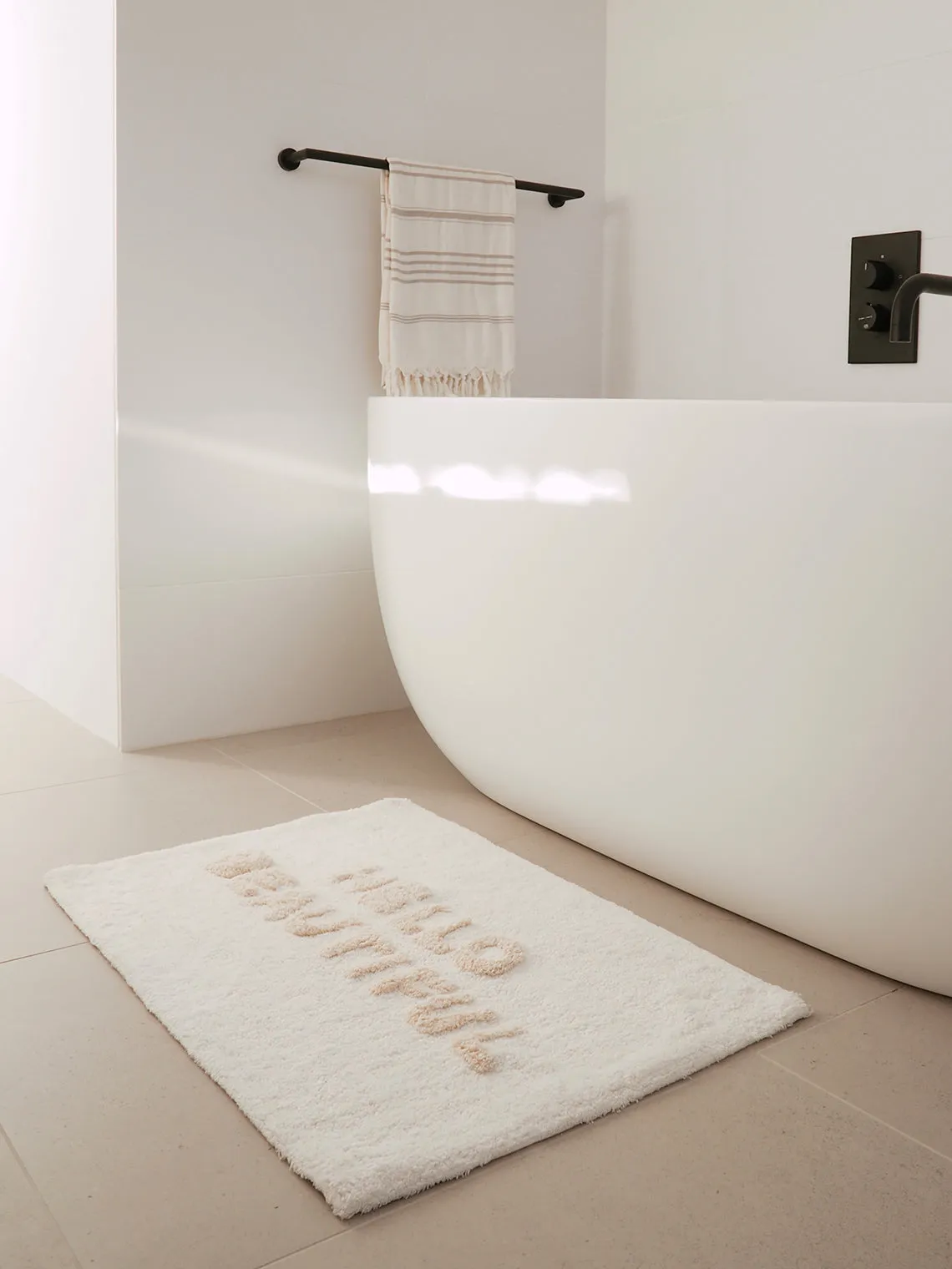 Hello Beautiful Tonal Bath Mat