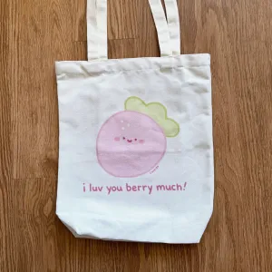 I Luv You Berry Much Tote Bag