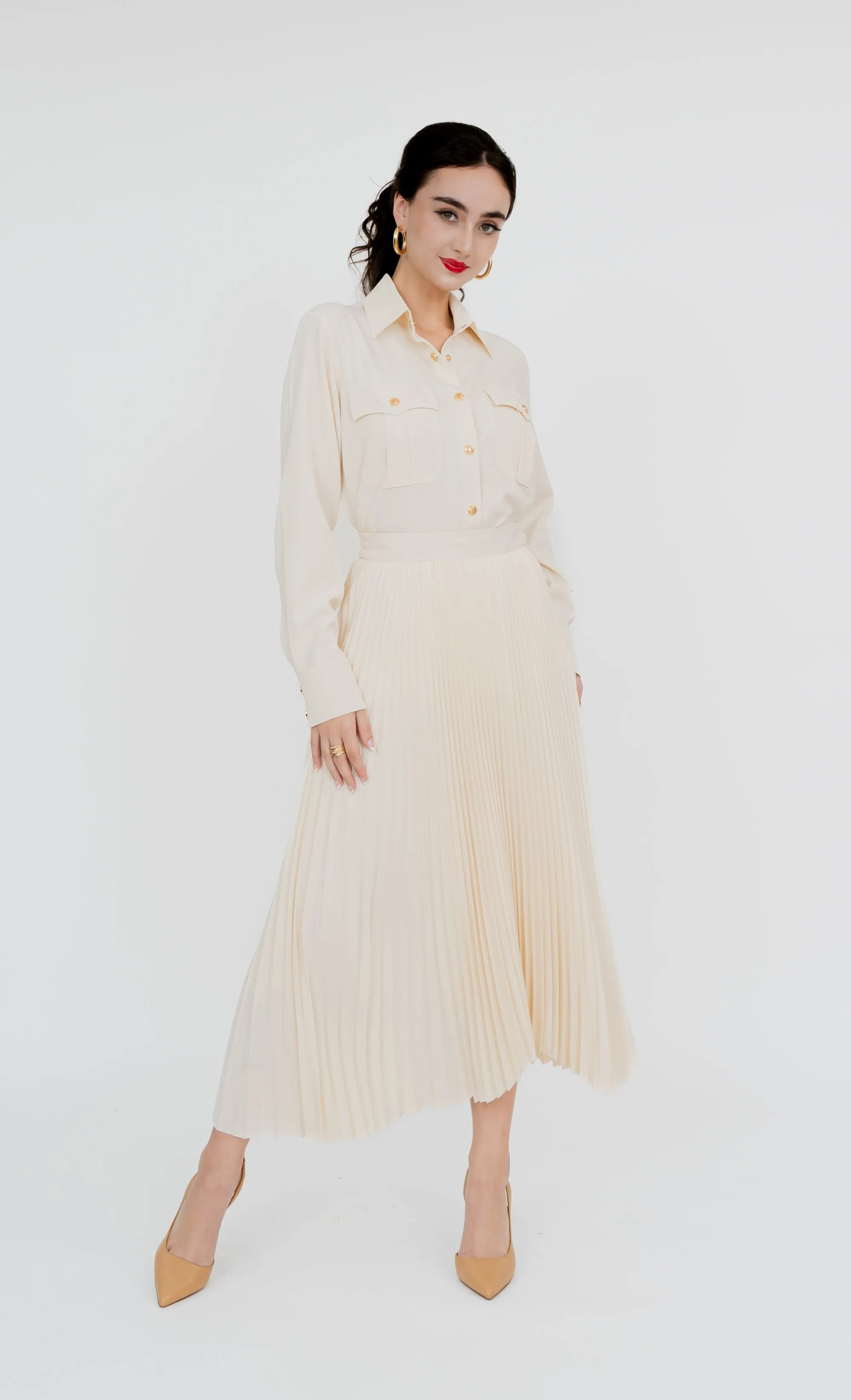 Imbi Skirt in Lucent White