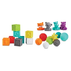 Infantino Balls, Blocks & Buddies 20 Pieces Activity Play Set