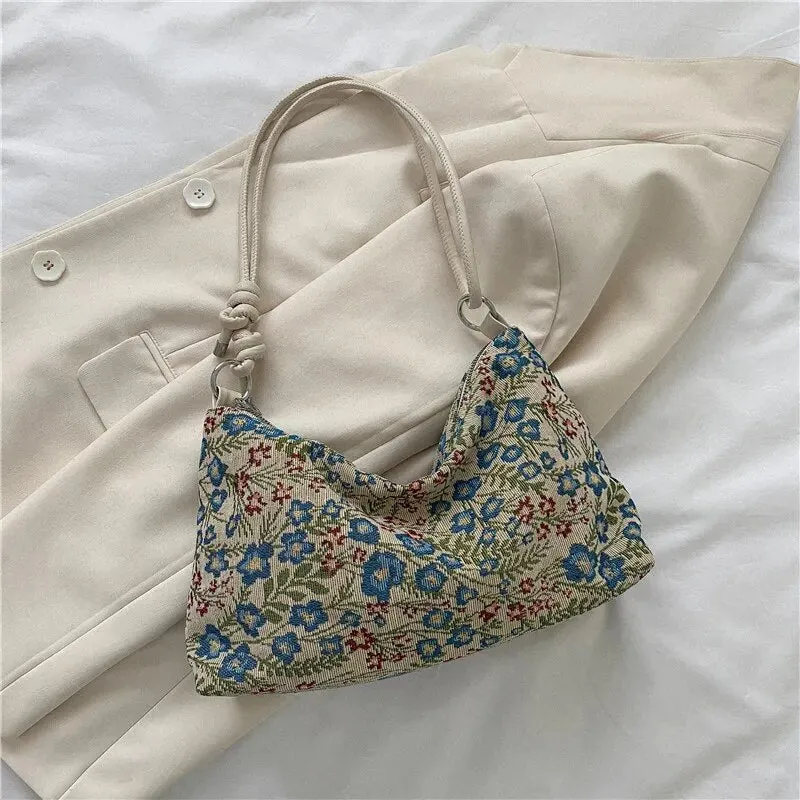 Jacquard Embroidery Shoulder Bag