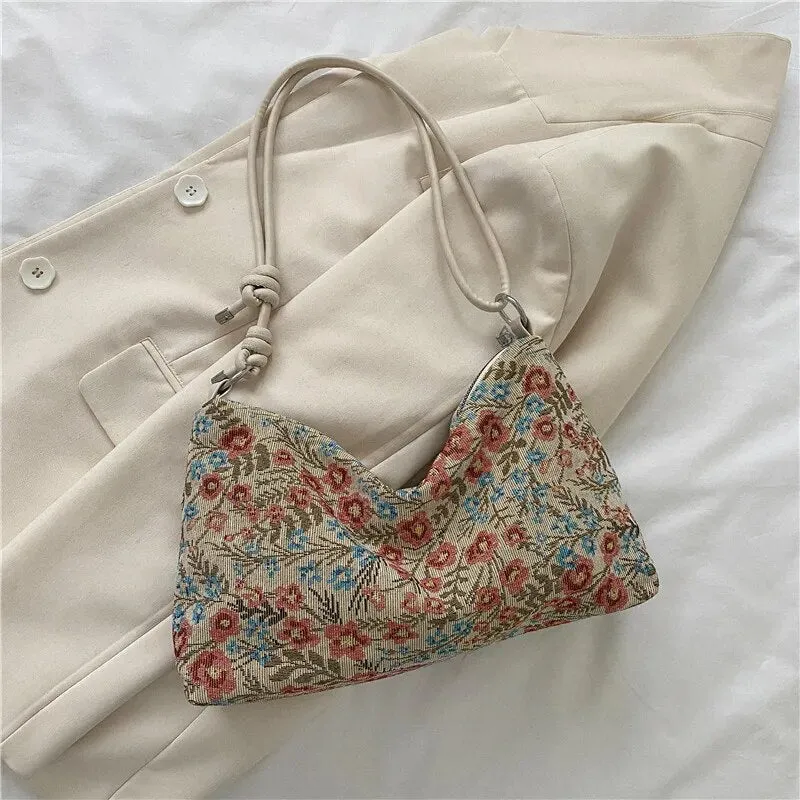 Jacquard Embroidery Shoulder Bag