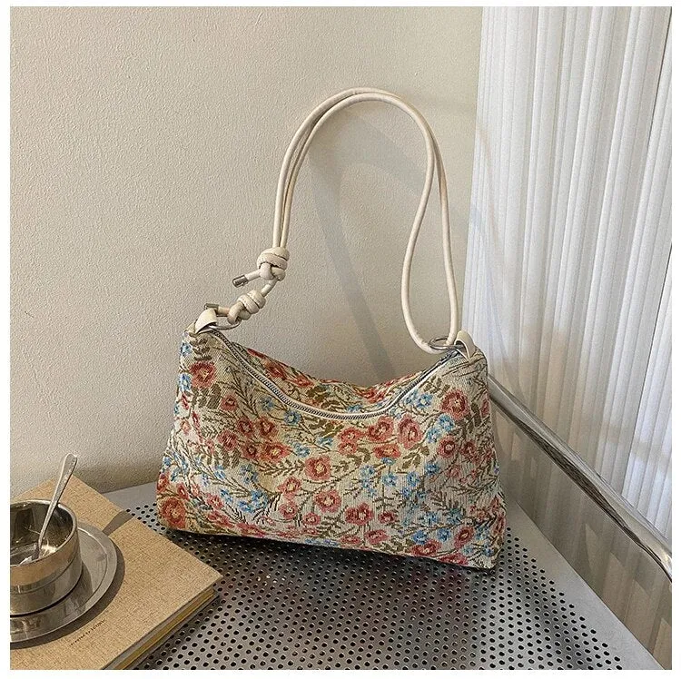 Jacquard Embroidery Shoulder Bag