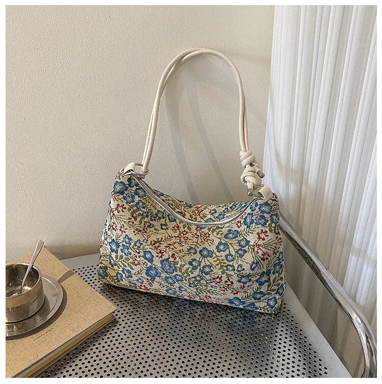 Jacquard Embroidery Shoulder Bag