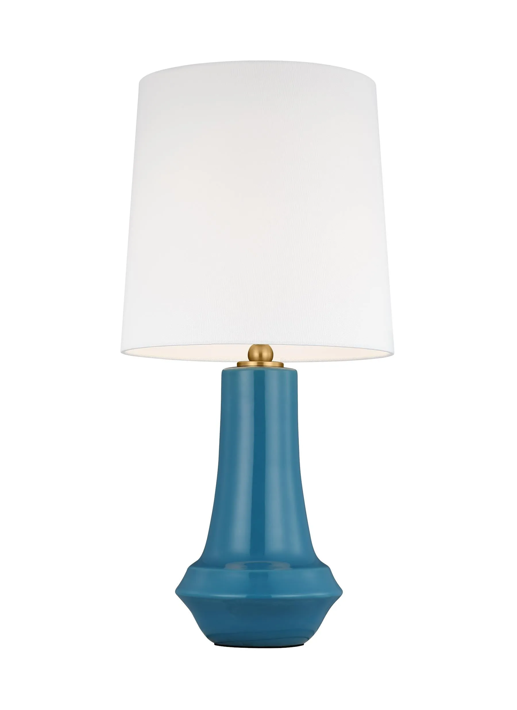 JENNA 1L table lamp, Lucent Aqua finish - TT1231LAQ1