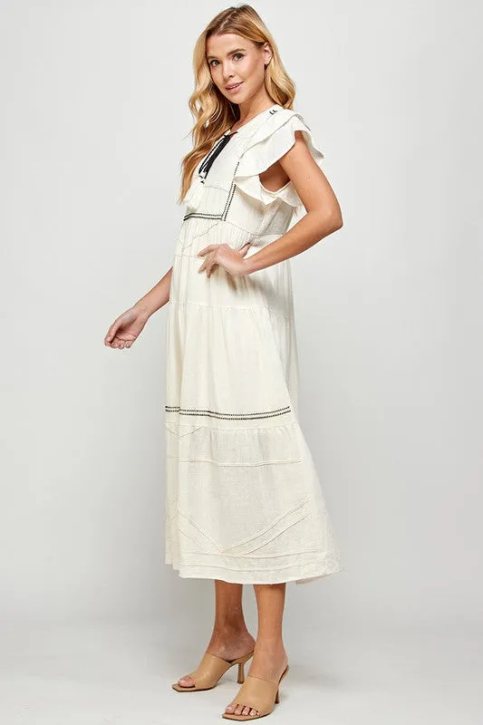 Josie Textured Midi Dress