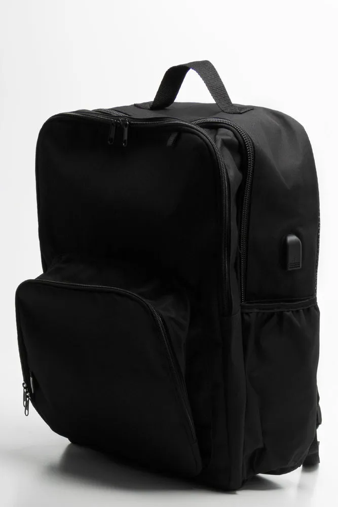 Jumbo Laptop USB Bag Black