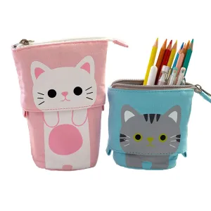 Kawaii Cat Bear Sheep Pencil Bag Pen Case Flexible Big Capacity Fabric Quality Pencil Box Kids Gift School Supplies Stationery