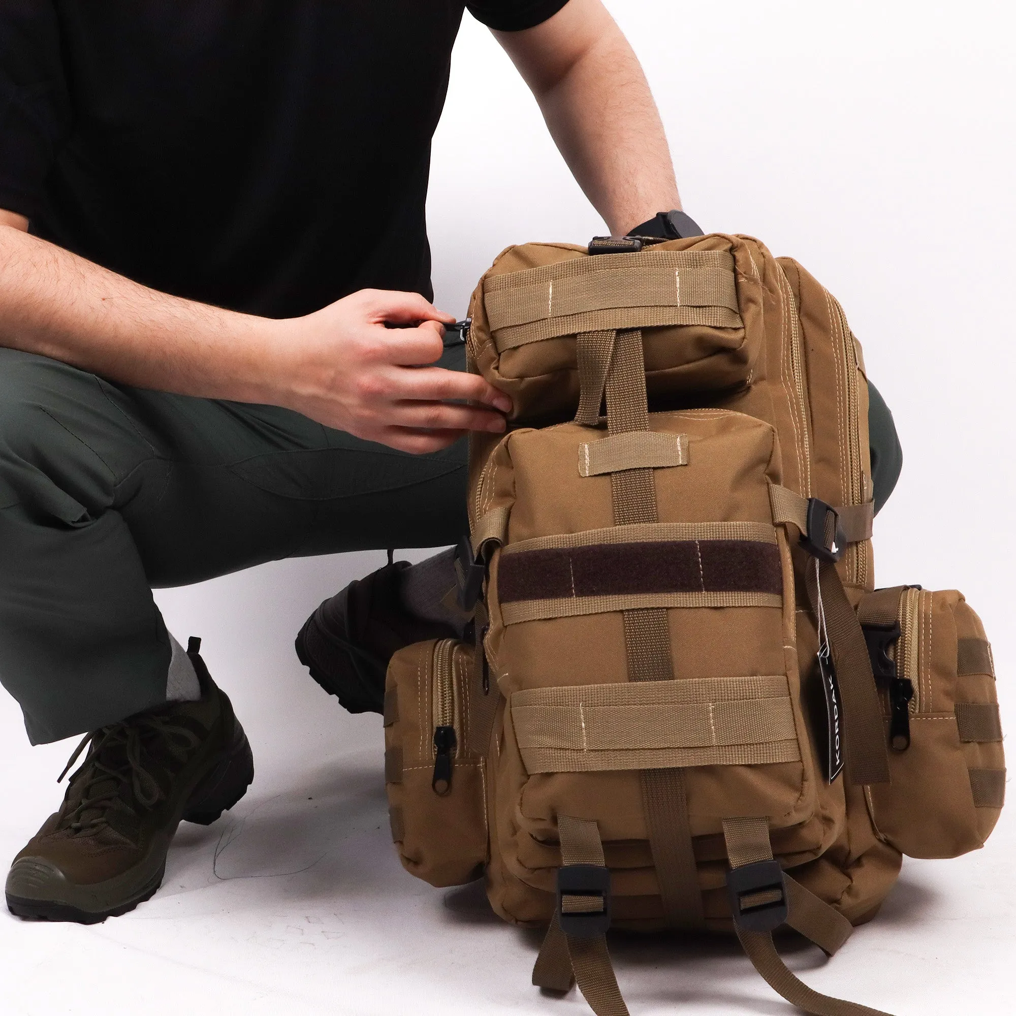 Khaki Hike Outdoor Backpack - 42 Liters Bag