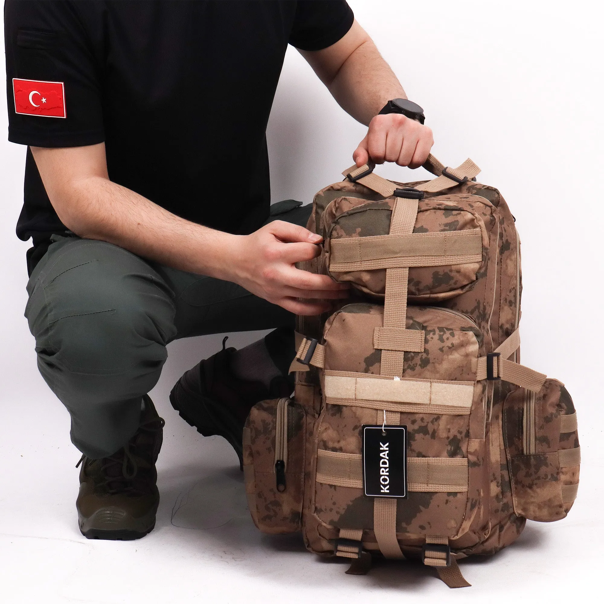 Khaki Hike Outdoor Backpack - 42 Liters Bag