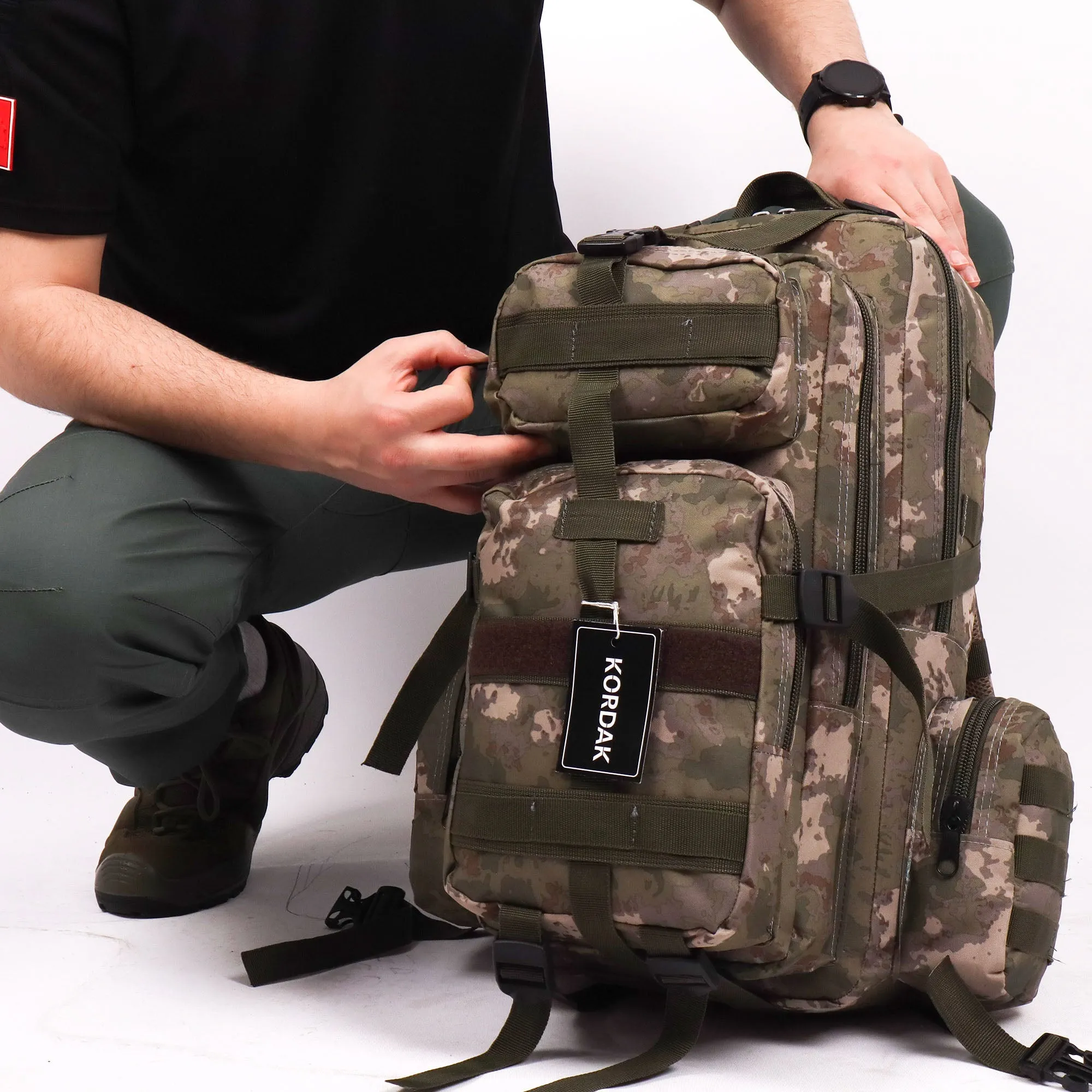 Khaki Hike Outdoor Backpack - 42 Liters Bag