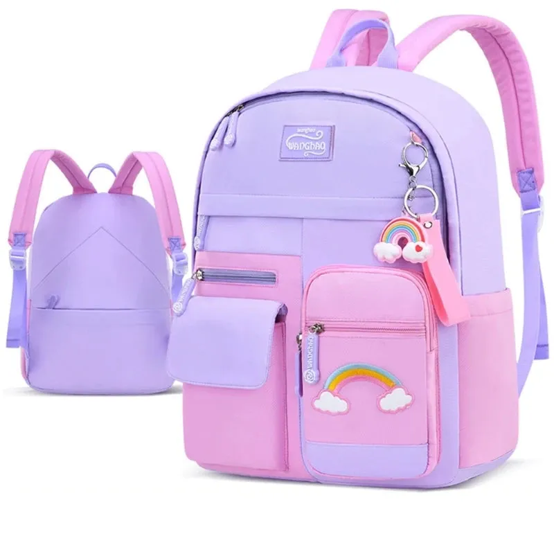 Kid Girl Anti-theft Nylon School Bags/Backpacks