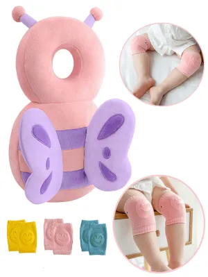 Kids knee pads|Toddler Baby Head Protection Cushion Backpack Wear