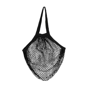 Kikkerland Cotton Net Market Bag, black