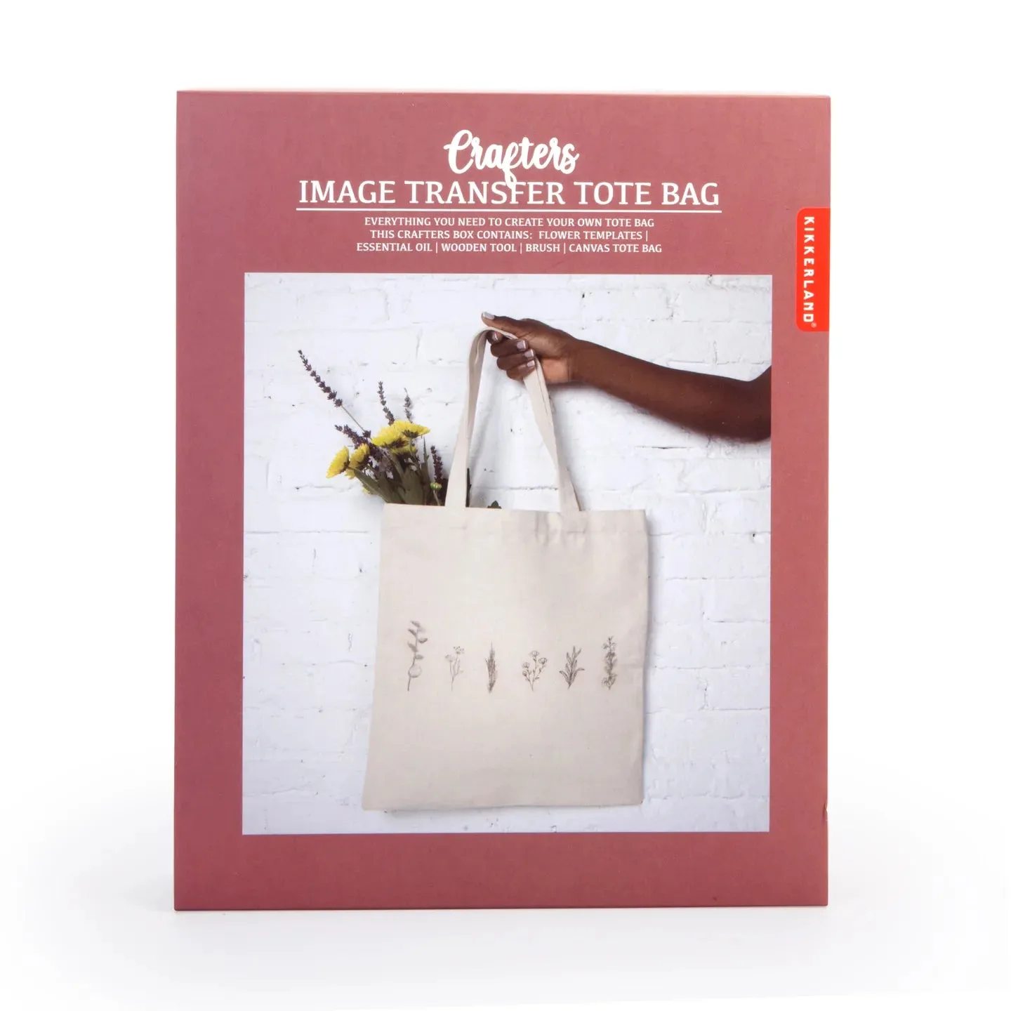 Kikkerland Crafters Image Transfer Tote Bag