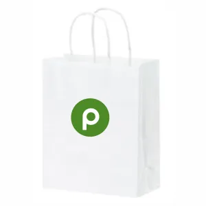 Kraft White Handle Publix Gift Bag