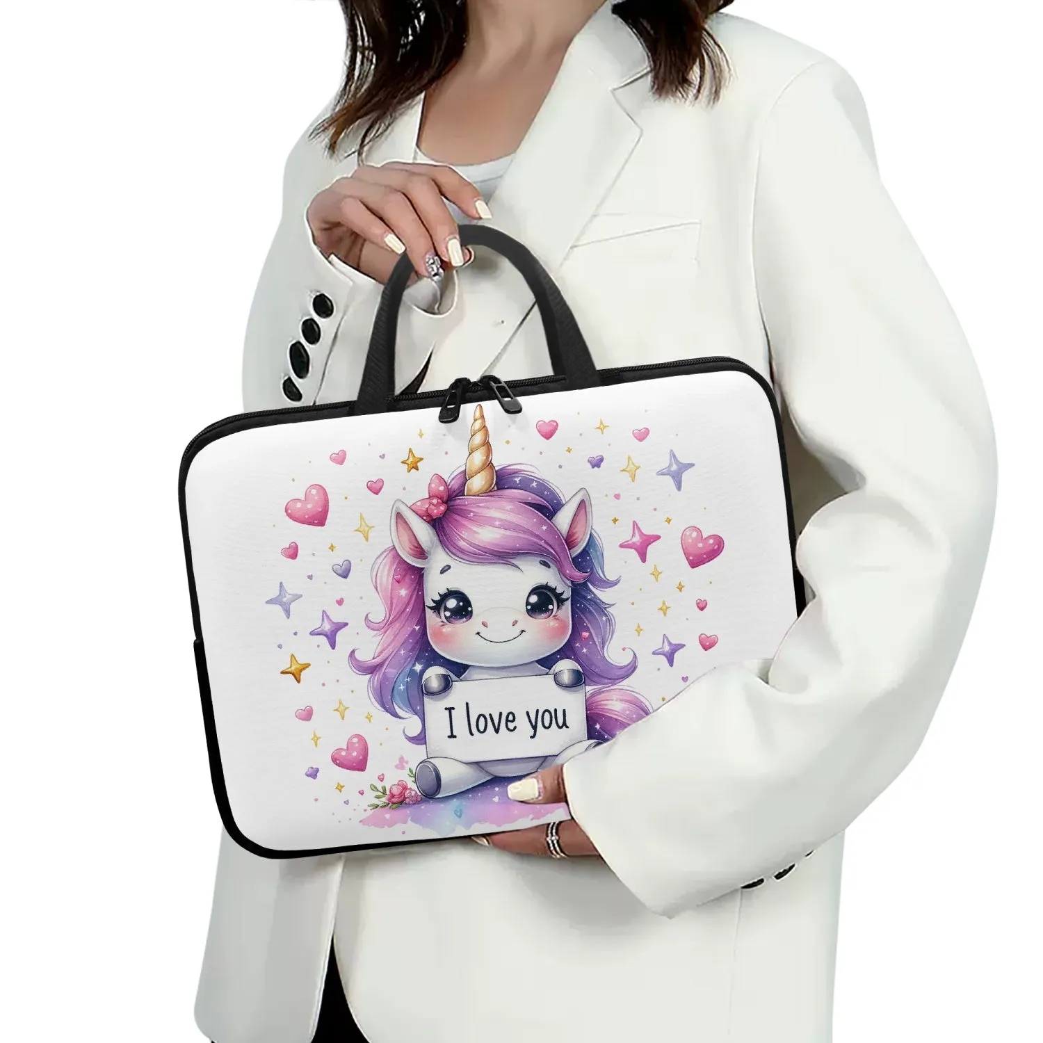 Laptop Sleeve with handles - Unicorn