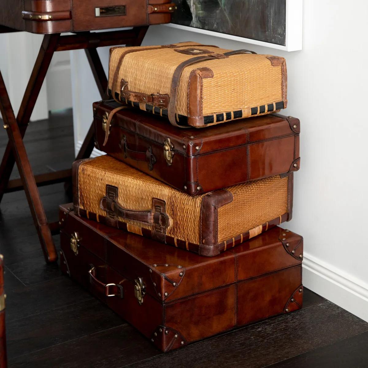 Leather Suitcase Medium