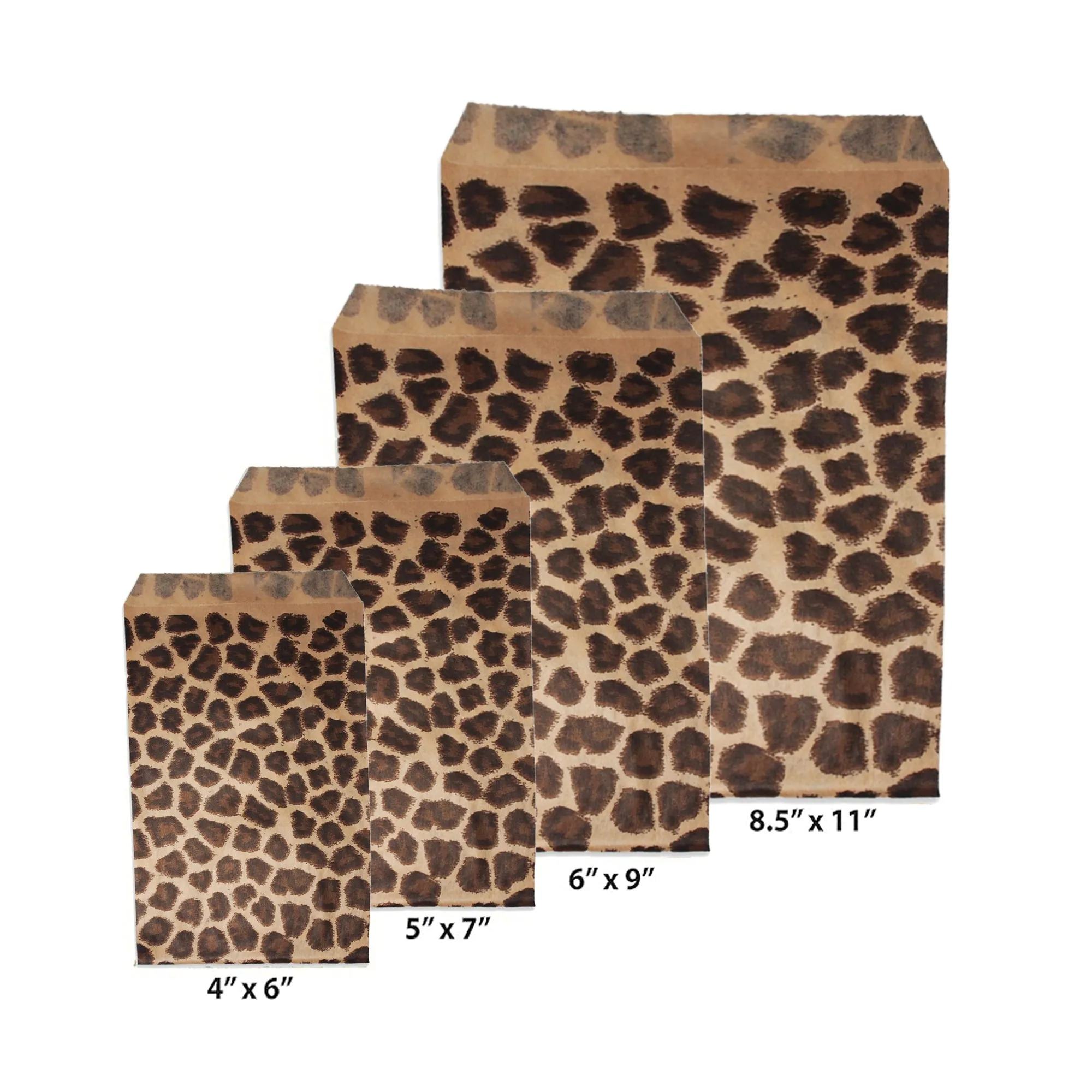 Leopard Print Paper Gift Bags