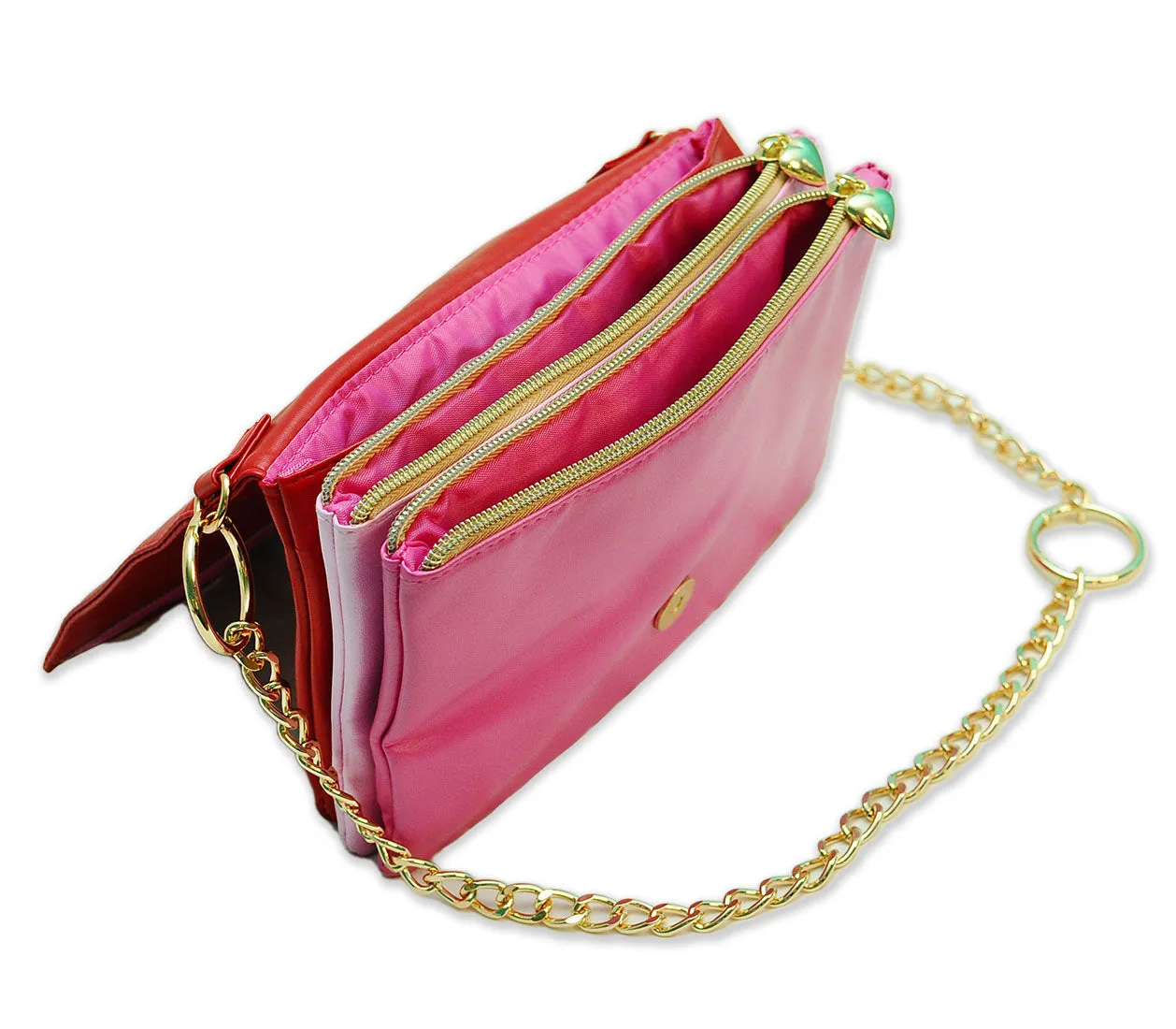 Lightning Bolt Romy Convertible Clutch in Paparazzi