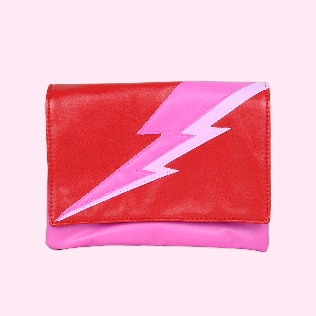 Lightning Bolt Romy Convertible Clutch in Paparazzi