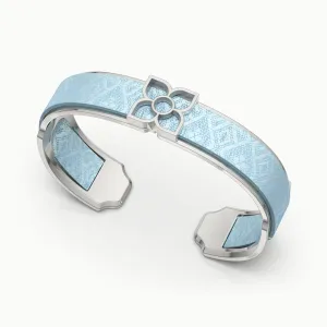 Lotus Silk Cuff - Mist Blue