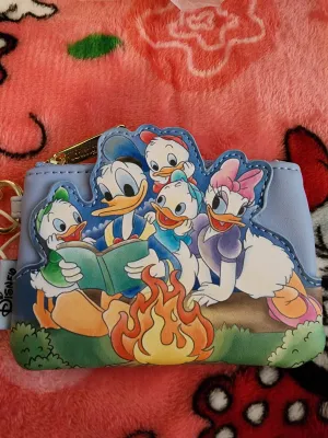 Loungefly Disney Donald and Daisy Duck with Huey, Duey and Louey Coin Purse