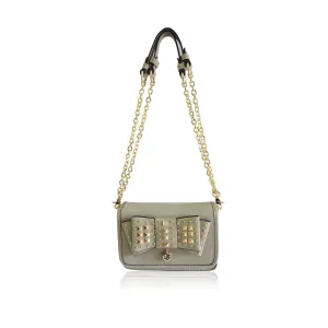 LYDC Grey Classy Bow Micro Bag