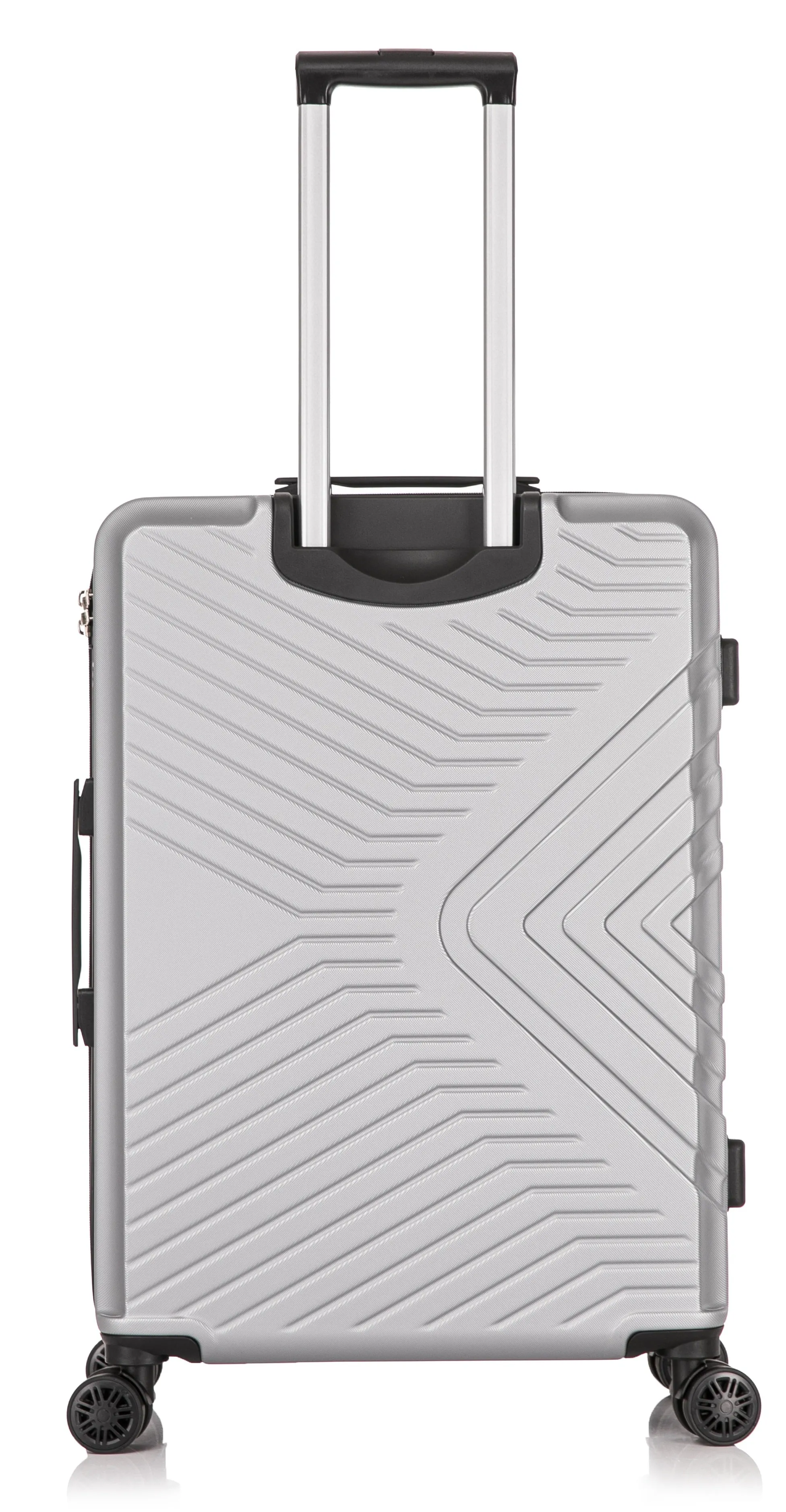 Medium ABS-147 Lightweight Hard Shell Suitcase - Silver