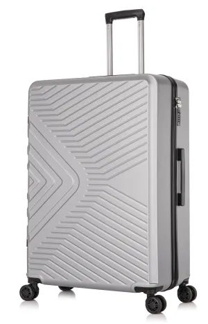 Medium ABS-147 Lightweight Hard Shell Suitcase - Silver