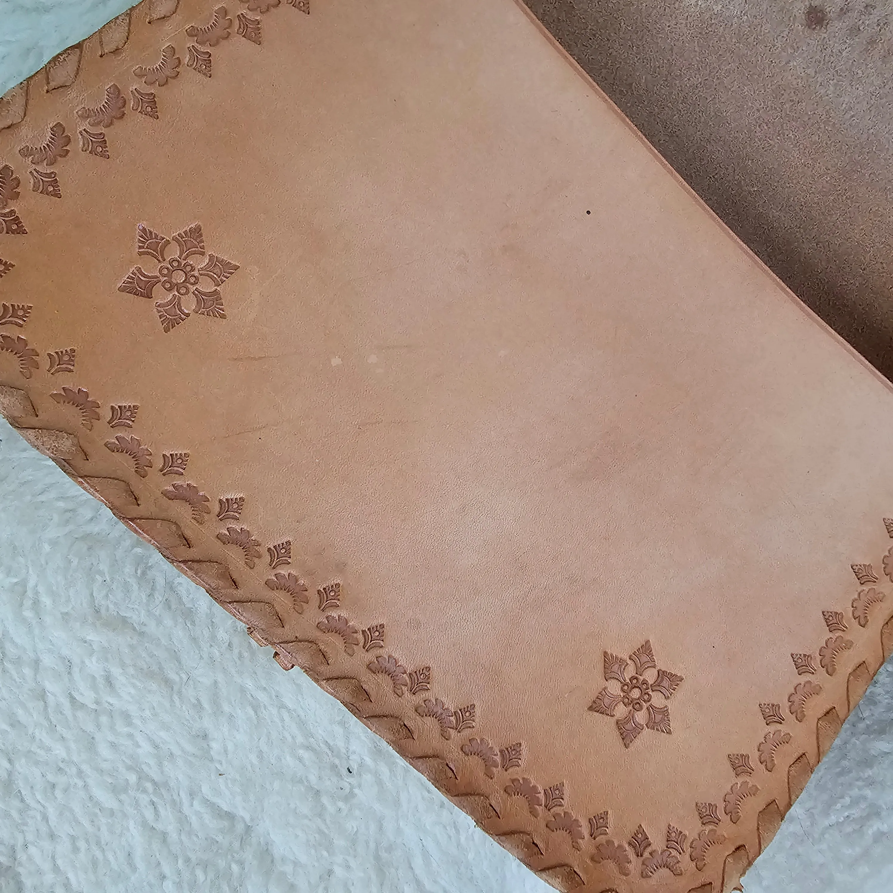 Mexican tooled leather bag